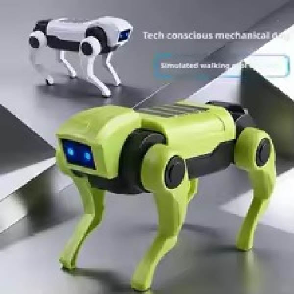 Juguete Mecánico de Robot Perro RC para Armar, Modelo Educativo de Ciencia, Juguetes Eléctricos para Niños, Regalos