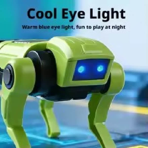 Juguete Mecánico de Robot Perro RC para Armar, Modelo Educativo de Ciencia, Juguetes Eléctricos para Niños, Regalos