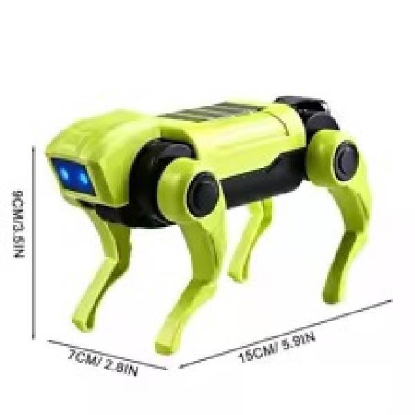 Juguete Mecánico de Robot Perro RC para Armar, Modelo Educativo de Ciencia, Juguetes Eléctricos para Niños, Regalos