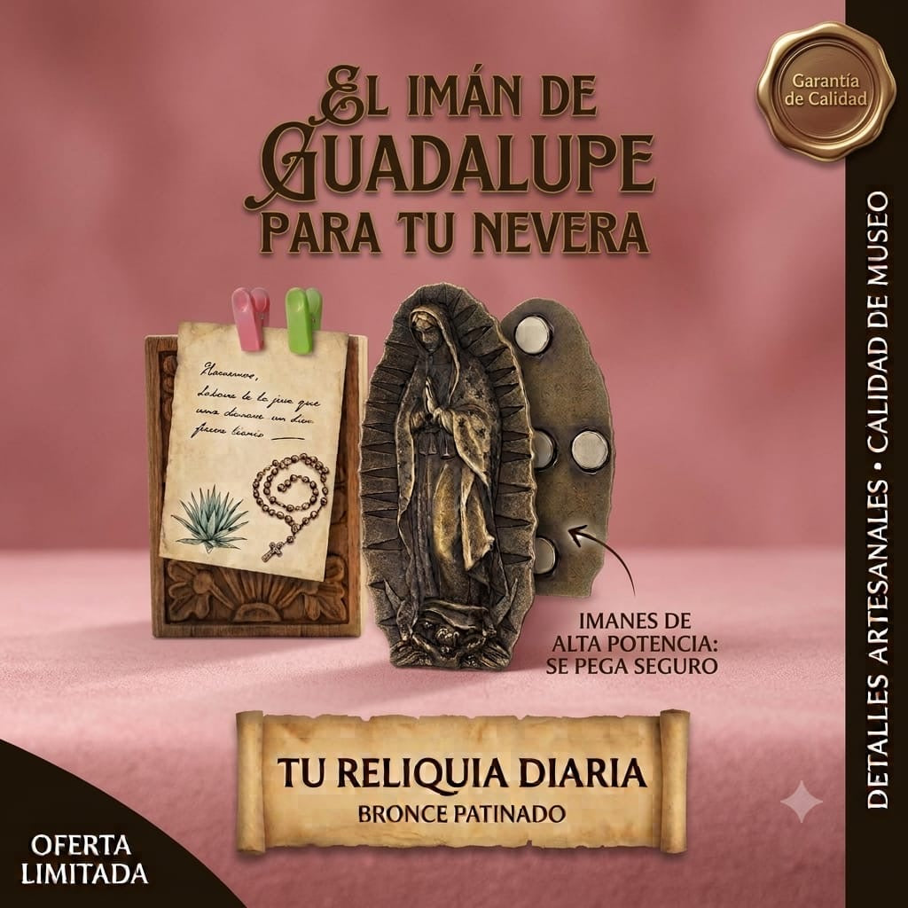 Imán Decorativo Virgen De Guadalupe Para Refrigerador