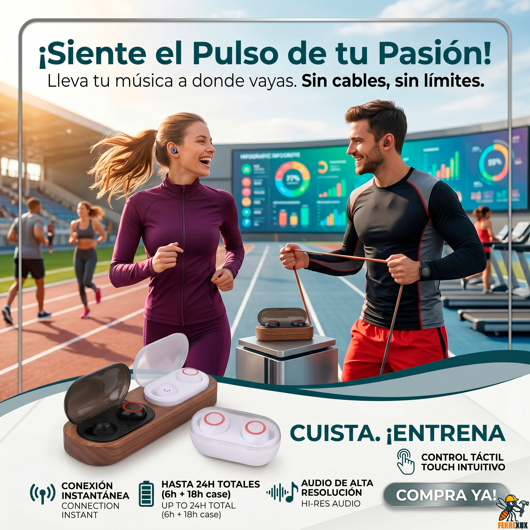 Audífonos Inalámbricos Y50 TWS