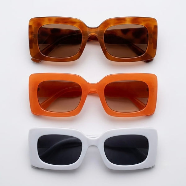Gafas De Sol Cuadradas Retro Montura PC Protección