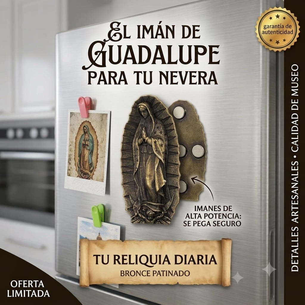 Imán Decorativo Virgen De Guadalupe Para Refrigerador