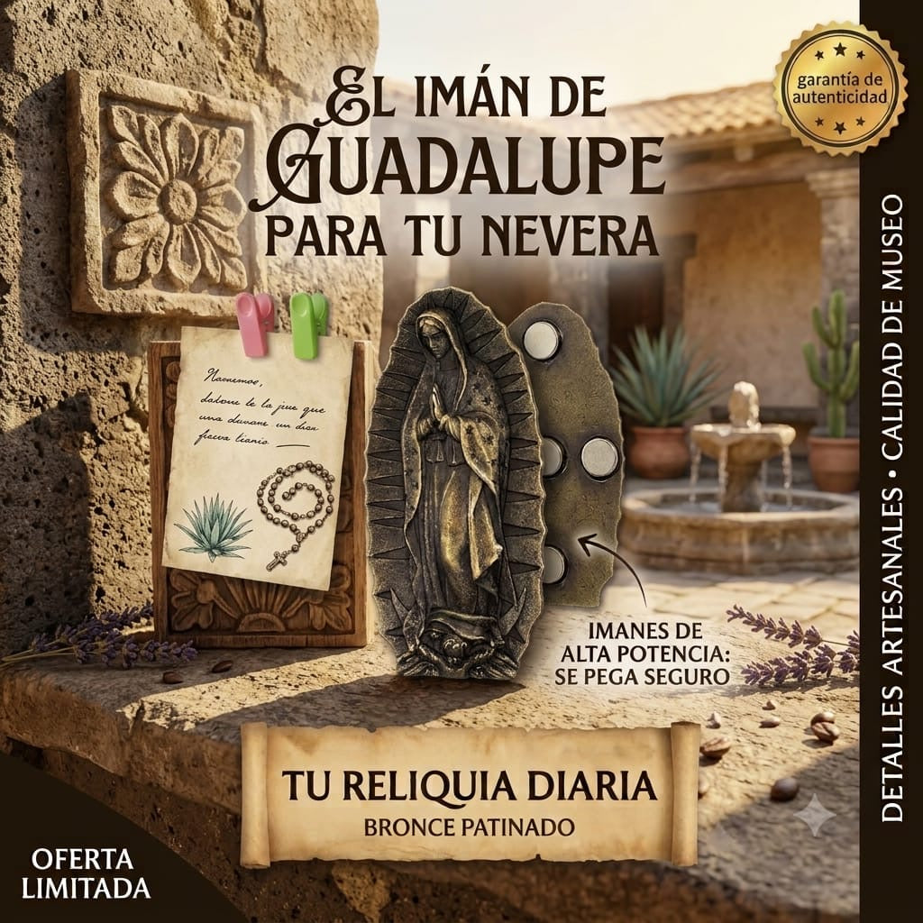 Imán Decorativo Virgen De Guadalupe Para Refrigerador