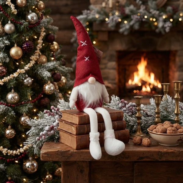 peluche navideño pies largos