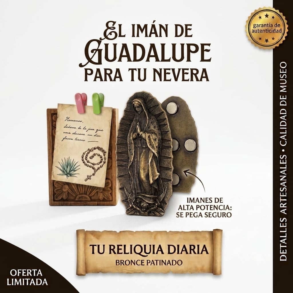 Imán Decorativo Virgen De Guadalupe Para Refrigerador