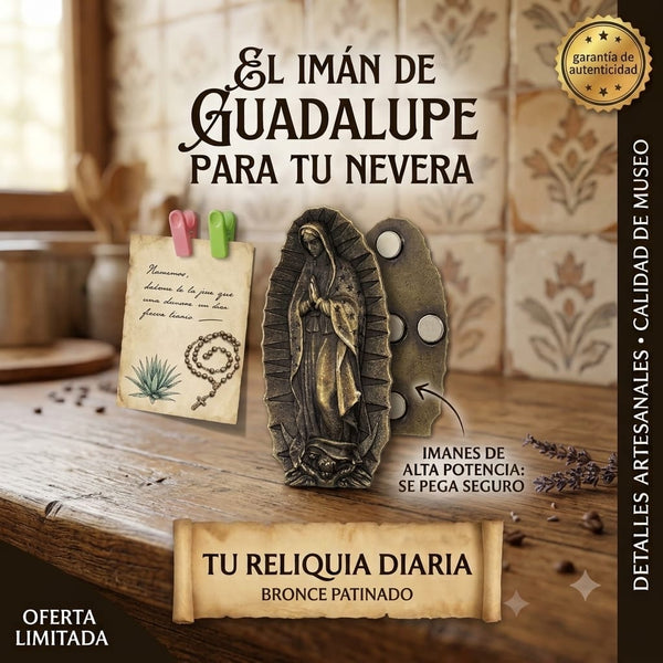 Imán Decorativo Virgen De Guadalupe Para Refrigerador