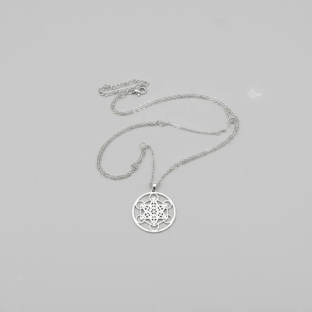 Collar Metatrón Acero Inoxidable - Geometría Sagrada