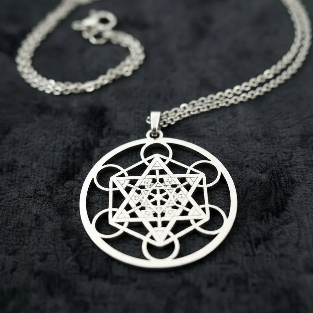 Collar Metatrón Acero Inoxidable - Geometría Sagrada