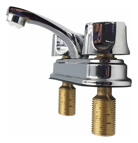 MEZCLADORA PARA LAVABO 4 M/TAURO CON CHAPETON CROMADA RUGO