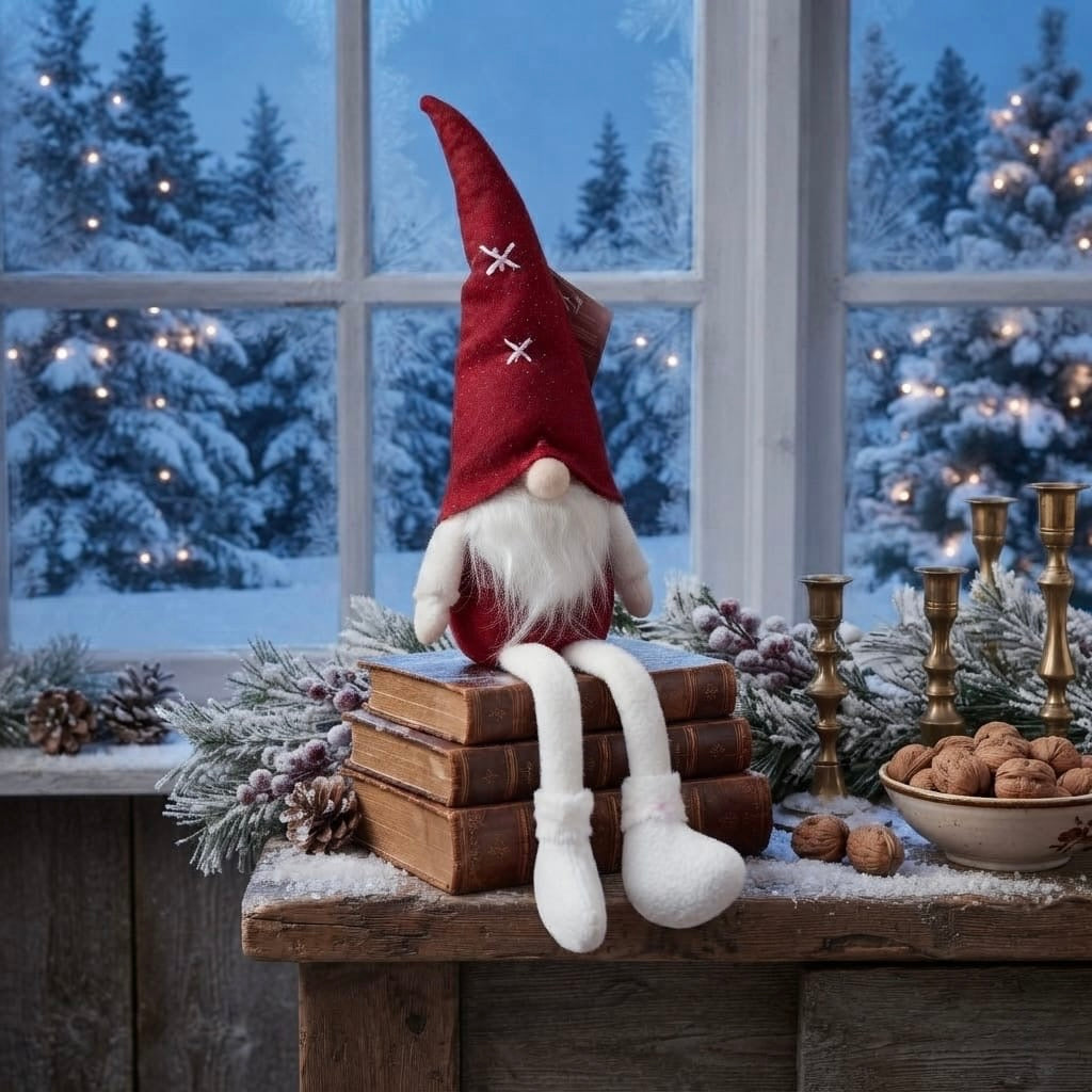 peluche navideño pies largos