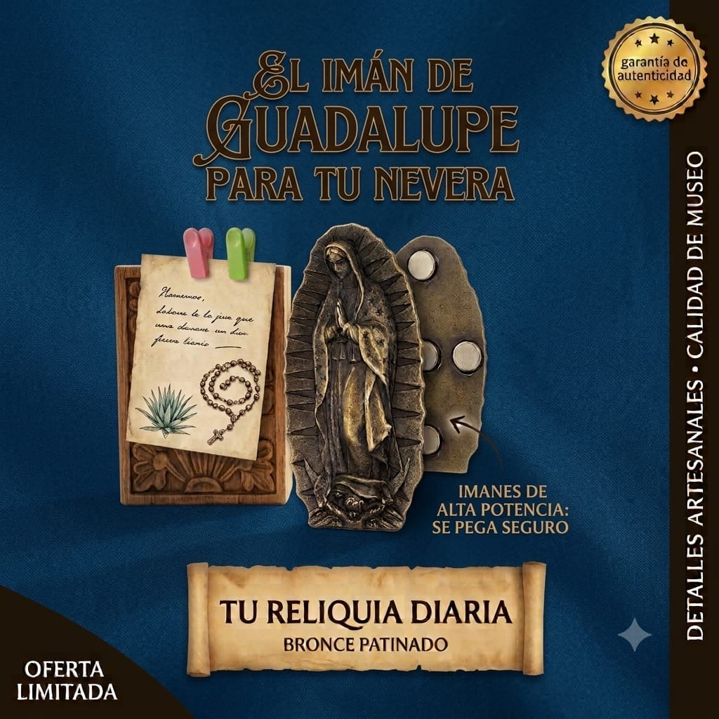 Imán Decorativo Virgen De Guadalupe Para Refrigerador
