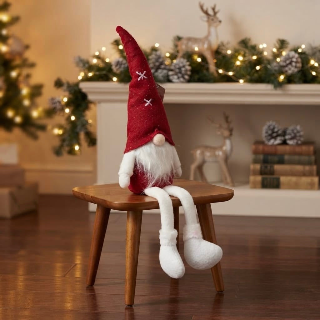 peluche navideño pies largos
