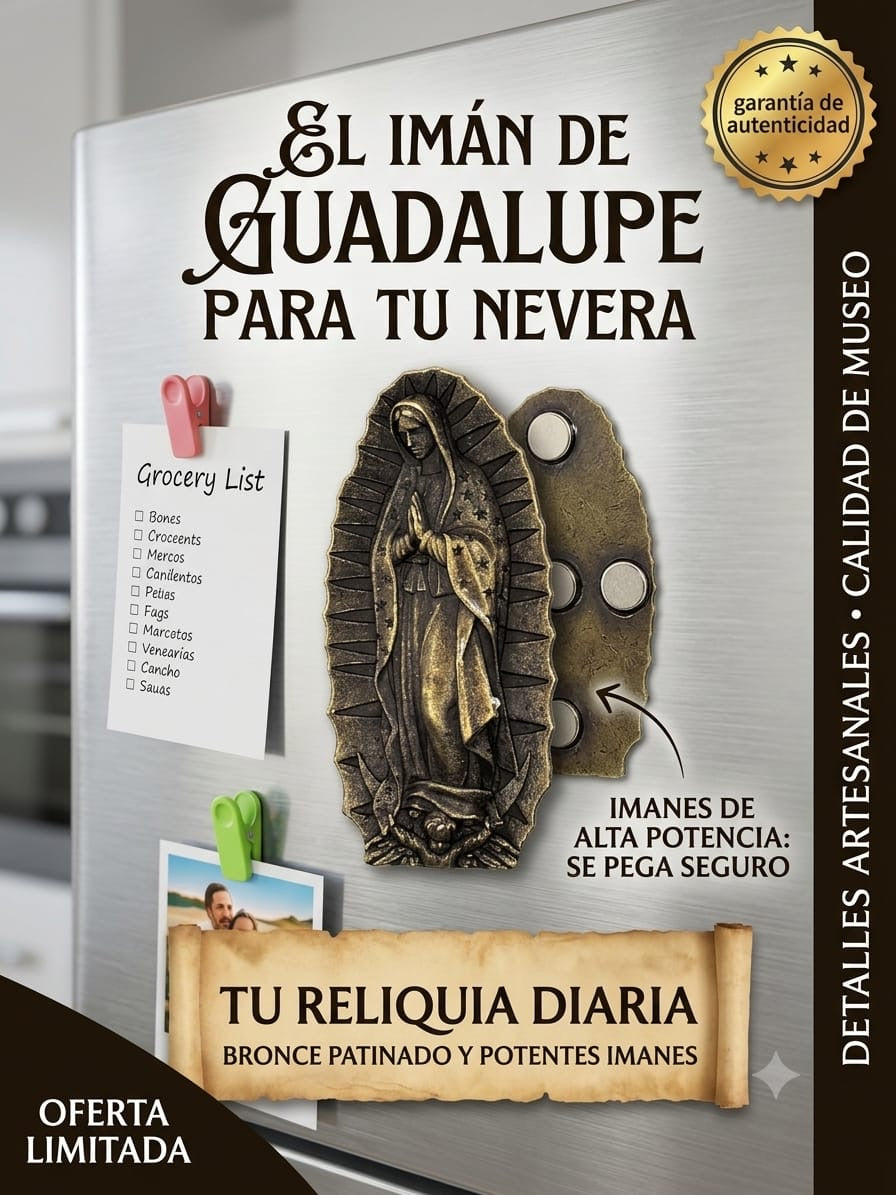 Imán Decorativo Virgen De Guadalupe Para Refrigerador